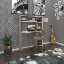 Kenzlife bilgisayar çalışma masası prost crd 140*100*20 kitaplık sağda ofis sekreter laptop