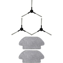 Roborge Xiaomi Vacuum Mop 2s (XMSTJQR2S) Robot Süpürge Uyumlu 5'li Yedek Parça Seti