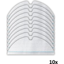 Roborge Roborock S6 Robot Süpürge Uyumlu 10'lu Tek Kullanımlık Mop Bezi