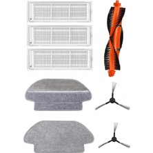 Roborge Xiaomi Vacuum Mop 2s (XMSTJQR2S) Robot Süpürge Uyumlu 8'li Yedek Parça Seti