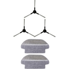 Roborge Xiaomi Vacuum Mop 2s (XMSTJQR2S) Robot Süpürge Uyumlu 5'li Yedek Parça Seti