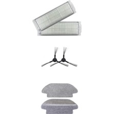 Roborge Xiaomi Vacuum Mop 2s (XMSTJQR2S) Robot Süpürge Uyumlu 6'lı yedek Parça Seti