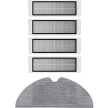 Roborge Vestel V-Bot Pro B Robot Süpürge Uyumlu 5'li Yedek Parça Seti - Muadil Ürün