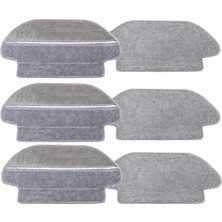 Roborge Xiaomi S10 (B106GL) Robot Süpürge Uyumlu 6'lı Mop Bezi Seti