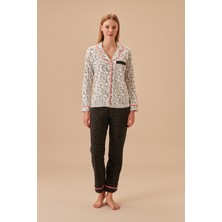 Suwen Meow Maskülen Pijama Takımı