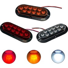 Sagrado 6 Inç LED Set Kenar Işık Kuyruk Işık Dönüş Sinyali Işık Fren Lambası Araba Aksesuarları Gösterildiği Gibi (Yurt Dışından)