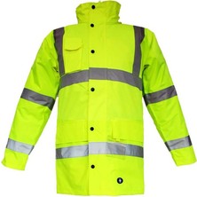 Junıor JN1011 Waterproof Fosforlu Oxford Parka Sarı S Beden