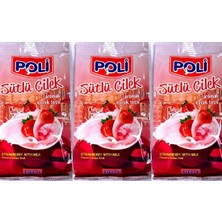 Poli Sütlü Çilek Aromalı Içecek Tozu 3 Adet x 250 Gram
