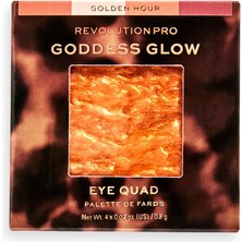 Revolution Pro Goddess Glow Eye Quad Golden Hour Eyeshadow Palette - Göz Farı