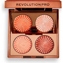 Revolution Pro Goddess Glow Eye Quad Golden Hour Eyeshadow Palette - Göz Farı