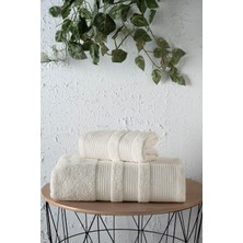 Arliva Home Fıona Pıke Bordürlü Havlu Ekru 50X80