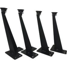 A Design 4 Adet Dekoratif Metal Tv Ünitesi-Sehpa-Mobilya Ayağı