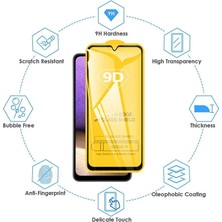 HANPORIUM Samsung Galaxy A05 Ekran Koruyucu 9D Kırılmaz Cam - Ultra Darbe Emici Etkin Koruma - Ekranı Tam Kaplar