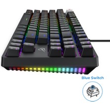 Havit Gamenote KB890L Rgb Mekanik Klavye - Anti Ghosting Blue Switch