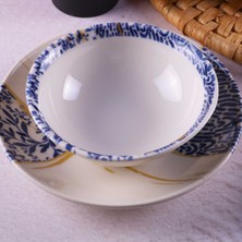 Porselenden Blue Colors Klasik 24 Parça Yemek Takımı - DB1337