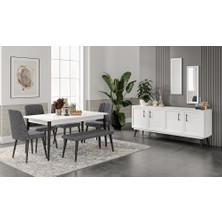 Liya Yemek Odası - Beyaz