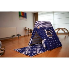 Kidoppo Pikler Üçgeni Üçgen Üzeri Oyun Çadır ve Oyun Matı ( Üçgen - Çadır - Mat) Üçgene Uygun Çadır ve Mat