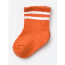 Biorganic Unisex Çizgili Tekli Bebek Çorabı 68458