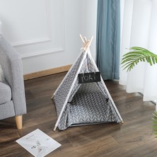 Hanyang Stil 8 60X50X48CM Pet Çadır Ev Kedi Yatak Kalın Yastıklı Taşınabilir Teepee ve Köpek Yavrusu Gezisi Için 9 Renk Mevcuttur Açık Kapalı (Yurt Dışından)