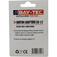 Bay-Tec Hortum Adaptörü Eki 1/2" (2 Adet) MK1490