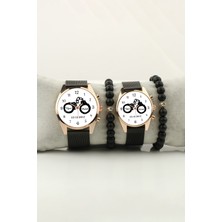 Stony Kelepçe Kilitli Aşk Çift Kol Saati Isim ve Tarih Yazılabilir Sevgili Hediye Kişiselleştirilebilir