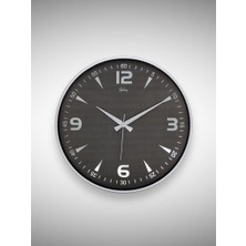 Galaxy 717-G-2 Serisi Klasik Rakamlı Metal Görünümlü Sessiz Akar Modern Duvar Saati 40 cm