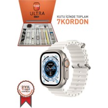 Torima 7 In 1 Smarrt Watch Ultra 7 Kordonlu Akıllı Saat Beyaz