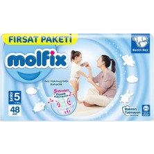 Molfix Bebek Bezi Fırsat Paketi 5 Beden 11-18 Kg 48 Adet