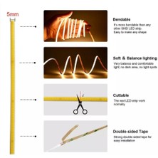 Ankara Teknik OEM Ankarateknik Sensörlü COB Şerit LED Ultra İnce / Amber / 4000K DOĞAL BEYAZ