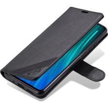 4U Sky Xiaomi Redmi Için Deri Telefon Kılıfı 9c/9c Nfc Şok Geçirmez Flip Cüzdan Stand-Black ile Koruyucu Kapak (Yurt Dışından)