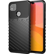 4U Sky Thunder Serisi Twill Doku Tpu Xiaomi Redmi 9c/9c Nfc-Black Için (Yurt Dışından)