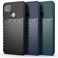 4U Sky Thunder Serisi Twill Doku Tpu Xiaomi Redmi 9c/9c Nfc-Black Için (Yurt Dışından)