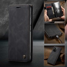 4U Sky Xiaomi Için Telefon Kılıf Çantası Redmi K40 Pro/redmi K40/POCO F3/mı 11I, Manyetik Oto Ahmsorbed Pu Deri Cüzdan Katlanabilir Stand Telefon Kapak Black (Yurt Dışından)