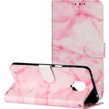 4U Sky Desen Baskı Kılıfı Deri Cüzdan Cep Telefonu Xiaomi Için Redmi Note 9s/9 Pro/9 Pro Max-Pink (Yurt Dışından)