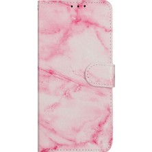 4U Sky Desen Baskı Kılıfı Deri Cüzdan Cep Telefonu Xiaomi Için Redmi Note 9s/9 Pro/9 Pro Max-Pink (Yurt Dışından)