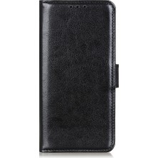 4U Sky Crazy Horse Cüzdan Stand Deri Telefon Kapağı Xiaomi Redmi 9c/9c Nfc-Black (Yurt Dışından)