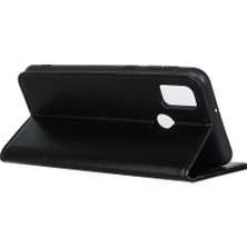 4U Sky Crazy Horse Cüzdan Stand Deri Telefon Kapağı Xiaomi Redmi 9c/9c Nfc-Black (Yurt Dışından)