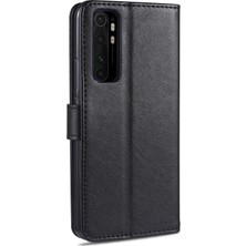 4U Sky Xiaomi Mi Note 10 Lite-Black Için Telefon Kabuğu Deri Cüzdan Stand Kılıfı (Yurt Dışından)