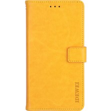 4U Sky Hafif Premium Pu Deri ve Tpu Iyi Koruma Standı Cüzdan Cep Telefonu Xiaomi Redmi Note 11 Pro+ 5g/11 Pro 5g (Çin) (Mediatek) -Yellow (Yurt Dışından)