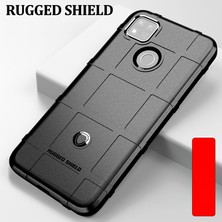 4U Sky Sağlam Kalkan Square Grid Doku Tpu Xiaomi Redmi Için Koruyucu Kabuk 9c/9c Nfc-Black (Yurt Dışından)