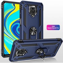 4U Sky Xiaomi Redmi Için Hibrid Pc Tpu Kickstand Armor Telefon Kılıfı Note 9 Pro/redmi Note 9s-Blue (Yurt Dışından)