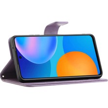 4U Sky Cüzdan Tasarımı Içinde ve Dışarıda Ağaç Baykuş Deseni Deri Deri Şık Kılıf Xiaomi Redmi Note 10 Pro 4g (Hindistan)/(Global)/note 10 Pro Max-Purple (Yurt Dışından)