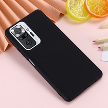 4U Sky Xiaomi Için Kullanışlı Kayışlı Sıvı Silikon Yumuşak Kapak Kasası Note 10 Pro Max/redmi Note 10 Pro-Black (Yurt Dışından)