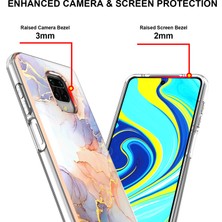 4U Sky Anti Çizelge Elektrapılaşma Imd Koruyucu Şok Geçirmez Şık Yumuşak Tpu Xiaomi Için Redmi Not 9s/redmi Note 9 Pro/redmi Not 9 Pro Max-White (Yurt Dışından)