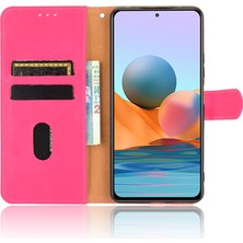 4U Sky Xiaomi Redmi Için Ipeksi Dokunmatik Deri Cüzdan Kılıfı Note 10 Pro Max/redmi Note 10 Pro-Rose (Yurt Dışından)