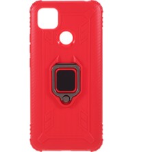 4U Sky Parmak Yüzük Kickstand Shell Xiaomi Redmi 9c/9c Nfc-Red Için Benzersiz Tpu Kapağı (Yurt Dışından)