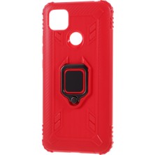 4U Sky Parmak Yüzük Kickstand Shell Xiaomi Redmi 9c/9c Nfc-Red Için Benzersiz Tpu Kapağı (Yurt Dışından)