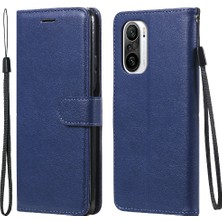 4U Sky Deri Cüzdan Stand Telefon Kılıfı Xiaomi Redmi K40 Pro/redmi K40/POCO F3/mı 11I-BLUE Için (Yurt Dışından)