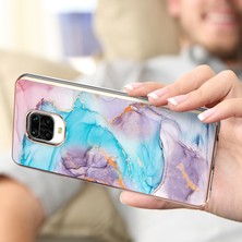 4U Sky Anti-Çizgi Elektrapılaşma Imd Koruyucu Şok Geçirmez Şık Yumuşak Tpu Xiaomi Için Redmi Not 9s/redmi Note 9 Pro/redmi Note 9 Pro Maks Mavisi (Yurt Dışından)