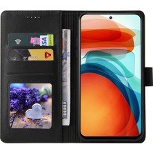 4U Sky Çok Fonksiyonlu Kart Yuvası Telefon Kapağı Xiaomi Redmi Stand ile Deri Cüzdanlı Telefon Kılıfı Note 10 Pro 4g (Global)/note 10 Pro 4g (Hindistan)/note 10 Pro Max-Black (Yurt Dışından)